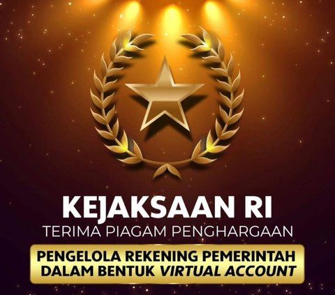 Ilustrasi Kejaksaan RI Terima Penghargaan sebagai Pengelola Rekening Pemerintah dalam Bentuk Virtual Account.