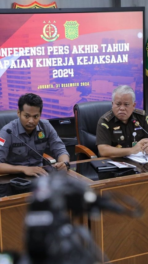 Kejaksaan Agung menggelar Konperensi Pers Akhir Tahun Capaian Kinerja Kejaksaan 2024 di Jakarta, Selasa, 31 Desember 2024