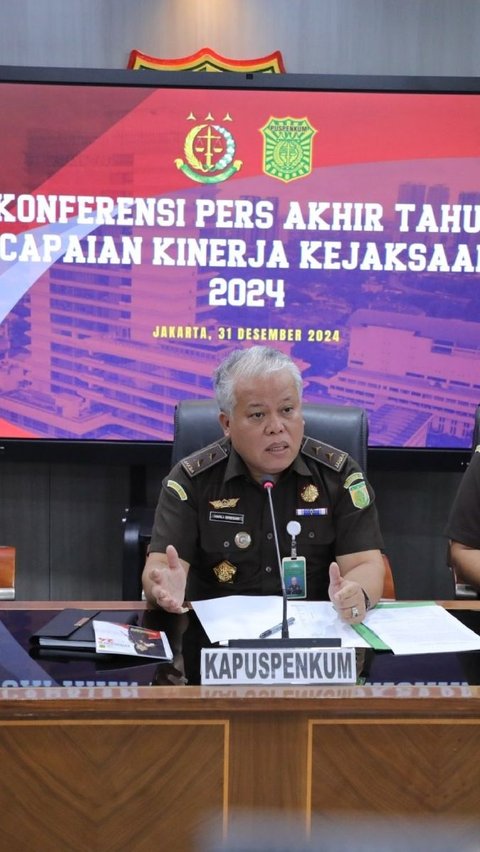 Kejaksaan Agung menggelar Konperensi Pers Akhir Tahun Capaian Kinerja Kejaksaan 2024 di Jakarta, Selasa, 31 Desember 2024