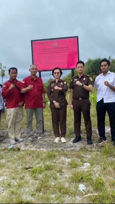 Kejaksaan Agung melakukan penitipan aset di Desa Tanjong Tinggi, Kecamatan Sijuk, Kabupaten Belitung, hasil sita eksekusi terhadap aset milik dan/ atau terafiliasi terpidana Heru Hidayat atas nama pemegang hak PT Sinar Bukit Uluwatu, dalam perkara PT Asuransi Jiwasraya (persero) dan PT ASABRI (persero), Rabu 27 Maret 2024.