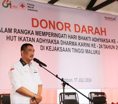 Potret Kejaksaan Tinggi Maluku gelar bakti sosial Donor Darah.