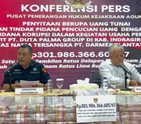 Kejagung Sita Uang Rp301 Miliar Diduga Hasil Tindak Pidana Pencucian Uang PT Duta Palma Group