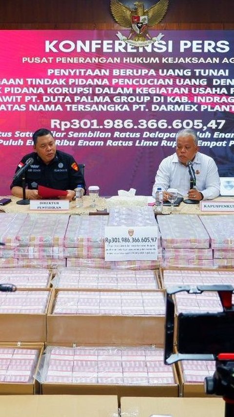 Kejagung Sita Uang Tunai Rp301 Miliar Diduga Hasil Tindak Pidana Pencucian Uang PT Duta Palma Group